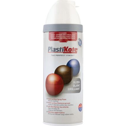 21102 Twist & Spray Gloss White Aerosol Paint - 400ml
