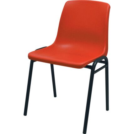 POLYPROPYLENE H/D STACKING CHAIR RED