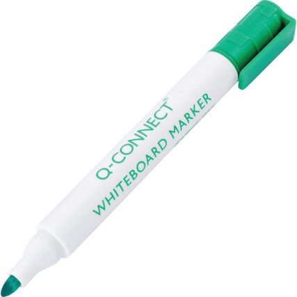 Whiteboard Marker, Green, Medium, Non-Permanent, Bullet Tip, 10 Pack