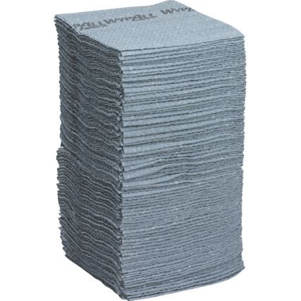 Forcemax, Wiper Cloths, Grey, Single Ply, Pack of 1
