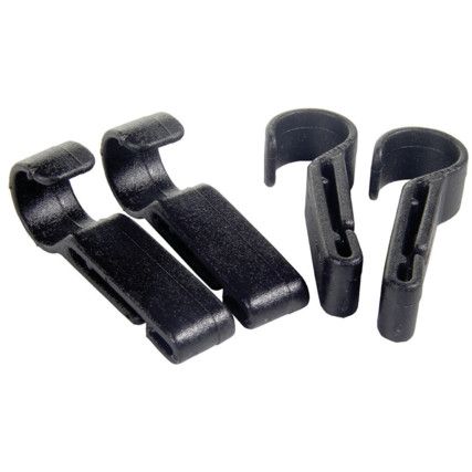 Helmet Clips, Black, For Use With Allow Petzl headtorches to be fitted to other types of safety helmets