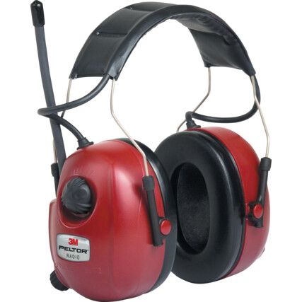 Ear Defenders, Over-the-Head, FM Radio, Dielectric, Red Cups
