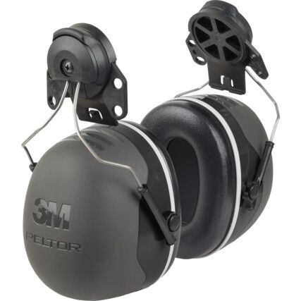 Ear Defenders, Clip-on, No Communication Feature, Dielectric, Black Cups