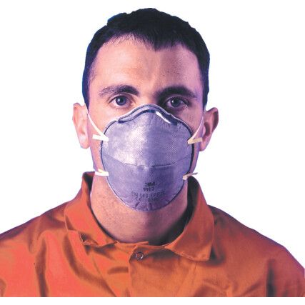 9113 Disposable Mask, Unvalved, Grey, FFP1, Filters Vapour, Pack of 20