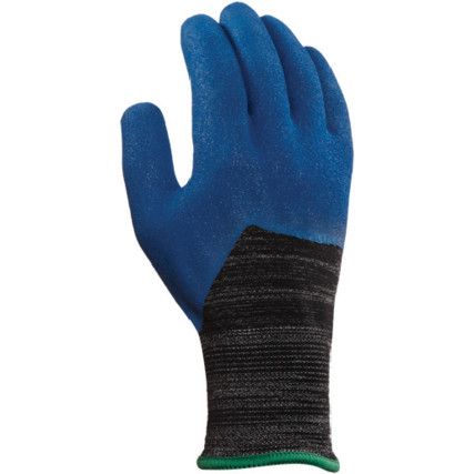 11-947 HyFlex® Intercept Cut Resistant Gloves, Black/Blue, Nitrile 3/4 Coated, EN388: 2016, 4, X, 4, 2, B, Size 11