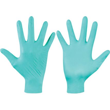 25-101 Microflex NeoTouch Disposable Gloves, Green, Neoprene, 5.1mil Thickness, Powder Free, Size 9.5-10, Pack of 100