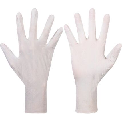 Nitrilite 93-311 Disposable Gloves, Natural, Nitrile, 3.9mil Thickness, Powder Free, Size 10, Pack of 100