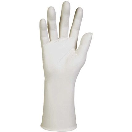 Kimtech Pure G3 Disposable Gloves, White, Nitrile, 5mil Thickness, Powder Free, Size M, Pack of 1000