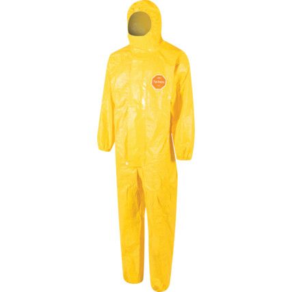 2000 C, Chemical Protective Coveralls, Disposable, Type 3/4/5/6, Yellow, Tychem® 2000 C, Zipper Closure, Chest 36-27", S