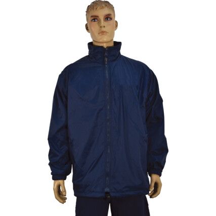 Fleece Jacket, Unisex, Navy Blue, Fleece/Nylon/Polyester, L