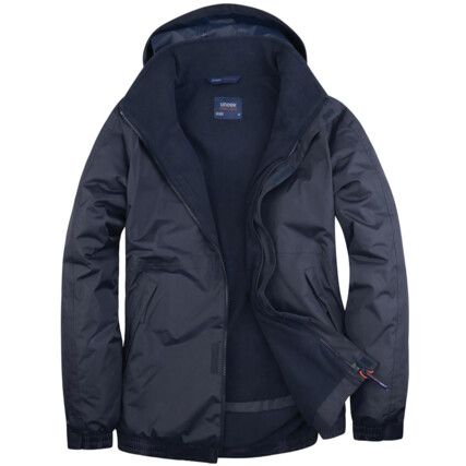 Outdoor Jacket, Reusable, Men, Navy Blue, Polyester, XL
