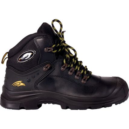 Torsion, Unisex Safety Boots Size 9, Black, Leather