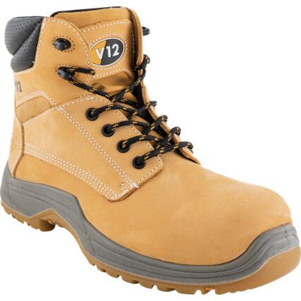 Puma, Unisex Safety Boots Size 8, Honey, Leather, Composite Toe Cap