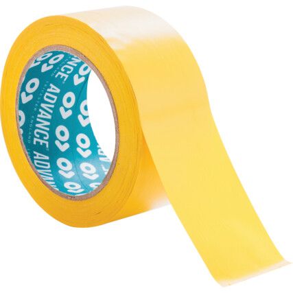 AT8 Adhesive Floor Marking Tape, PVC, Yellow, 50mm x 33m