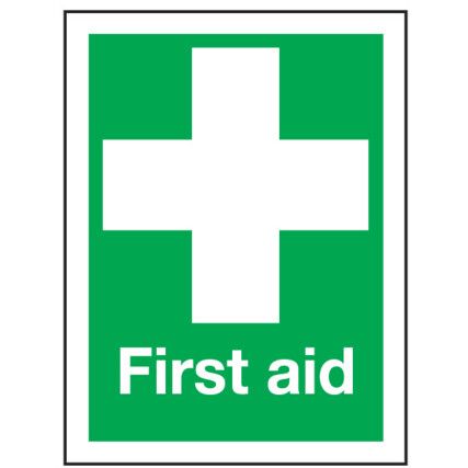 First Aid Rigid PVC Sign 148mm x 210mm
