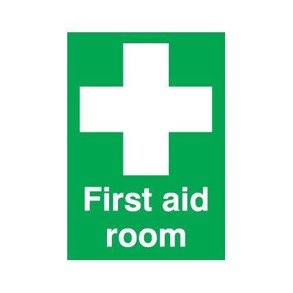 First Aid Room Rigid PVC Sign 297 x 420mm