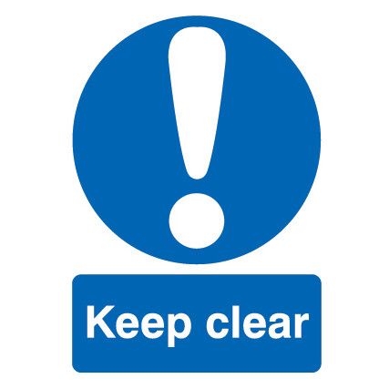 Keep Clear Rigid PVC Sign 297 x 420mm