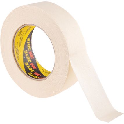301E Masking Tape, Crepe Paper, 36mm x 50m, Cream