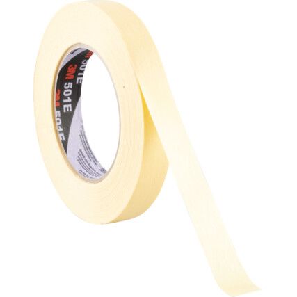 501E Masking Tape, Crepe Paper, 18mm x 50m, Cream