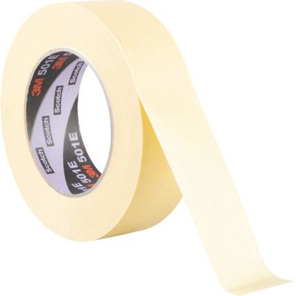 501E Masking Tape, Crepe Paper, 36mm x 50m, Cream