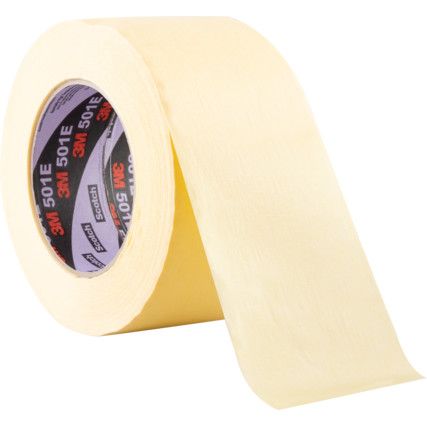 501E Masking Tape, Crepe Paper, 72mm x 50m, Cream