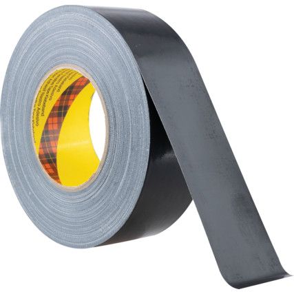 3998 Duct Tape, Polyethylene Coated Cloth, Black, 50mm x 50m