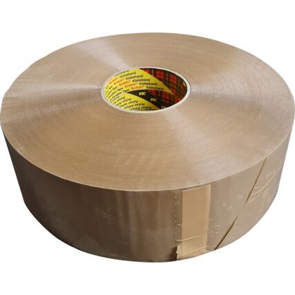 Scotch® 371 Packaging Tape, Polypropylene, Brown, 75mm x 990m