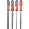 250mm (10'') 4 Piece Second Cut Engineers File Set With Handles thumbnail-1