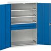 Verso Storage Cabinet, 2 Doors, Blue, 2000 x 1300 x 550mm thumbnail-0