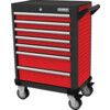 Roller Cabinet, Ultimate, Red/Grey, Steel, 7-Drawers, 844 x 706 x 461mm, 550kg Capacity thumbnail-0