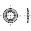M8 (8.2mm I.D) INTERNAL TOOTH LOCK WASHER - A2 ST/STEEL DIN 6797J thumbnail-1