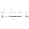 4x40mm CUT POINT RIBS CUT POINT CHIPBOARD SCREW A4 (BX-200) thumbnail-1