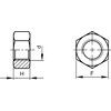 3/8" Hexagon Nut, UNF, Steel - BZP, Grade 5 - BS 1768 thumbnail-2