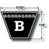 B61 17 x 1549mm Standard Drive V-belt Wrapped - Section B (17mm x 11mm) thumbnail-1