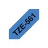 BROTHER TZE-561 36mm P-TOUCH TAPE BLACK/BLUE thumbnail-0