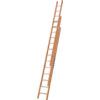 GPT08 2.36m Trade 3-Section Ladder, Push-Up, Timber thumbnail-2