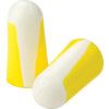 Disposable Ear Plugs/Refill Pack for Dispenser, Uncorded, Not Detectable, Bullet, 33dB, White/Yellow, Foam, Pk-200 Pairs thumbnail-0