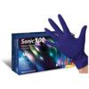 Sonic 100 Disposable Gloves, Blue, Nitrile, 2.2mil Thickness, Powder Free, Size M, Pack of 100 thumbnail-1