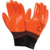 23-491 Cold Resistant Gloves, Orange, Cotton Liner, PVC Coating, Size 10 thumbnail-0