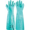 37-185 Solvex Chemical Resistant Gauntlet, Green, Nitrile, Unlined, Size 11 thumbnail-0