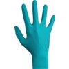 TouchNTuff 92-500 Disposable Gloves, Green, Nitrile, 4.7mil Thickness, Powdered, Size 8.5-9, Pack of 100 thumbnail-1