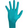 TouchNTuff 92-500 Disposable Gloves, Green, Nitrile, 4.7mil Thickness, Powdered, Size 8.5-9, Pack of 100 thumbnail-2