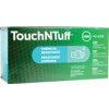 TouchNTuff 92-600 Disposable Gloves, Green, Nitrile, 4.7mil Thickness, Powder Free, Size 9, Pack of 100 thumbnail-3
