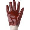 R125, General Handling Gloves, Red, PVC Coating, Interlock Cotton Liner, Size 8.5 thumbnail-2