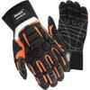 CSL08 Deep II Grip Mechanical Hazard Gloves, Black, Neoprene Coating, 4, 4, 2, Size M thumbnail-0