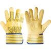 Rigger Gloves, Yellow, Leather Coating, Nylon/Fleece Lined, Size 10 thumbnail-0