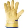 Rigger Gloves, Yellow, Leather Coating, Nylon/Fleece Lined, Size 10 thumbnail-2