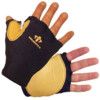 502-20, Impact Gloves, Blue/Yellow, Nylon, Leather Coating, EN388: 2003, 1, 2, 4, 4, Size M thumbnail-0