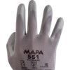 Ultrane 551 Mechanical Hazard Gloves, Grey, Polyamide Liner, Polyurethane Coating, EN388: 2016, 4, 1, 3, 1, X, Size 10 thumbnail-4