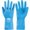 427 Optima, Chemical Resistant Gloves, Blue, Rubber, Cotton Flocked Liner, Size 10 thumbnail-0